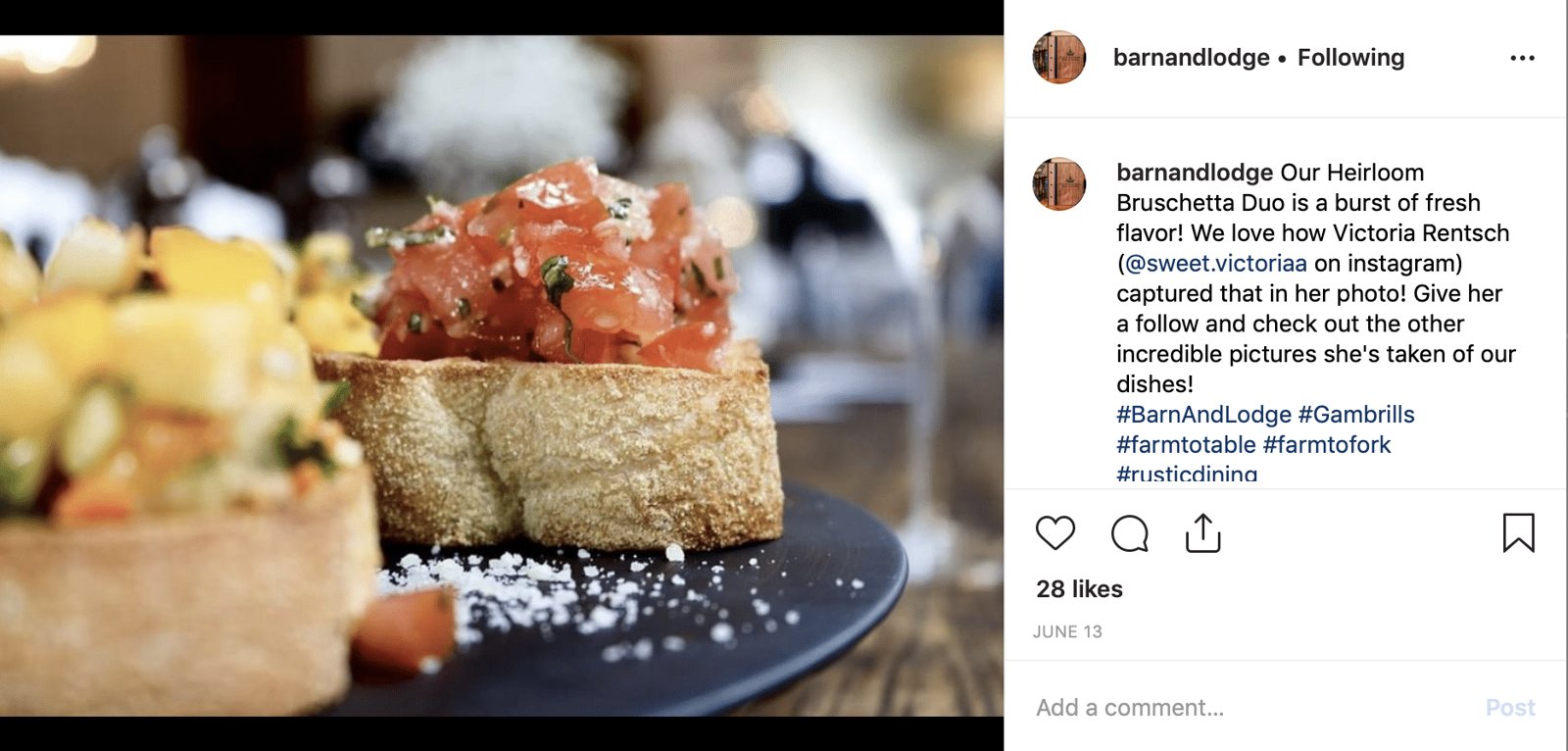 Instagram / Barn & Lodge
