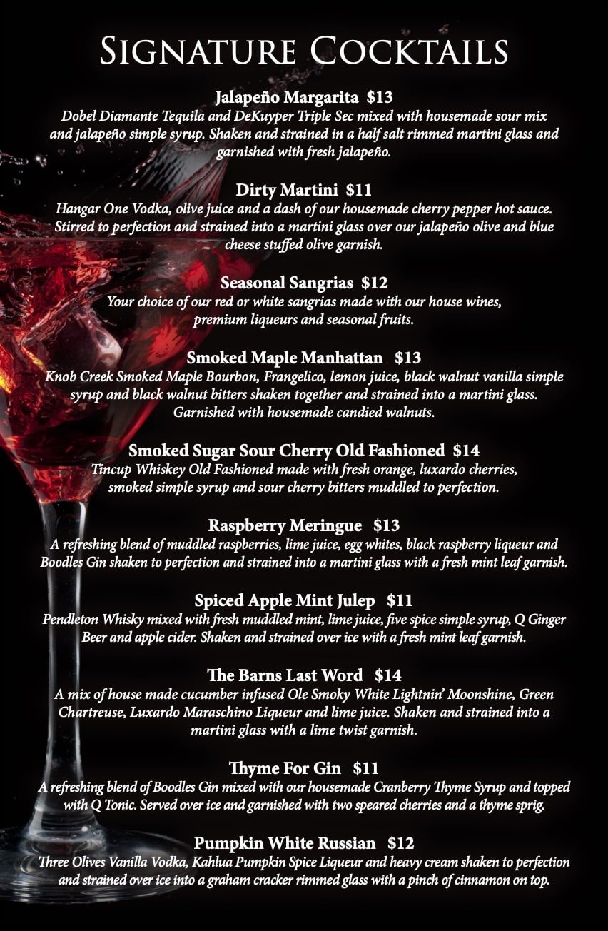 Signature cocktails