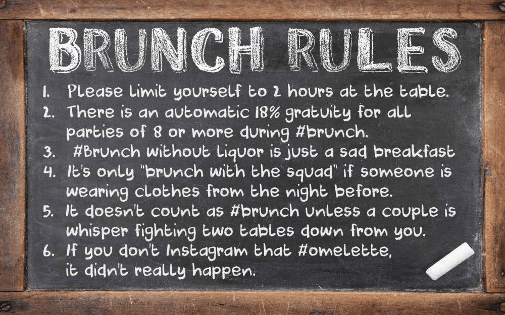 Brunch rules